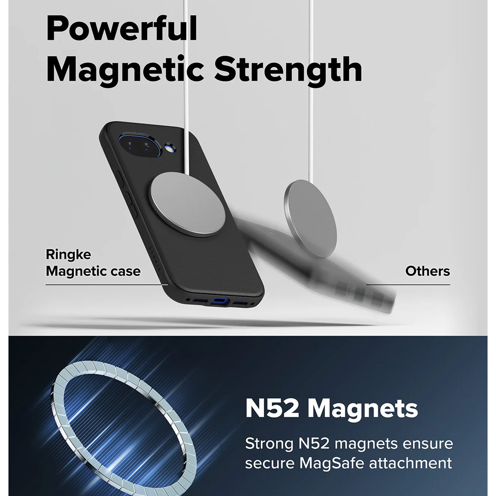 Picture of Google Pixel 10a Case | Ringke Onyx Magnetic Slim TPU Protection Case for Google Pixel 10a (Black)