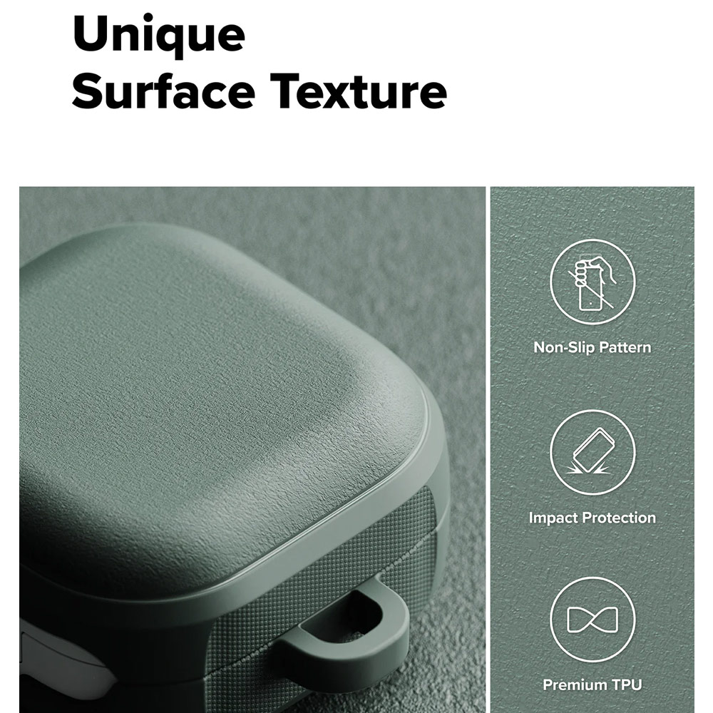 Picture of Samsung Galaxy Buds 4 Pro | 4 Case | Ringke Onyx Magnetic Rugged Impact Resistant Case for Samsung Galaxy Buds 4 Pro | 4 (Sage Green)