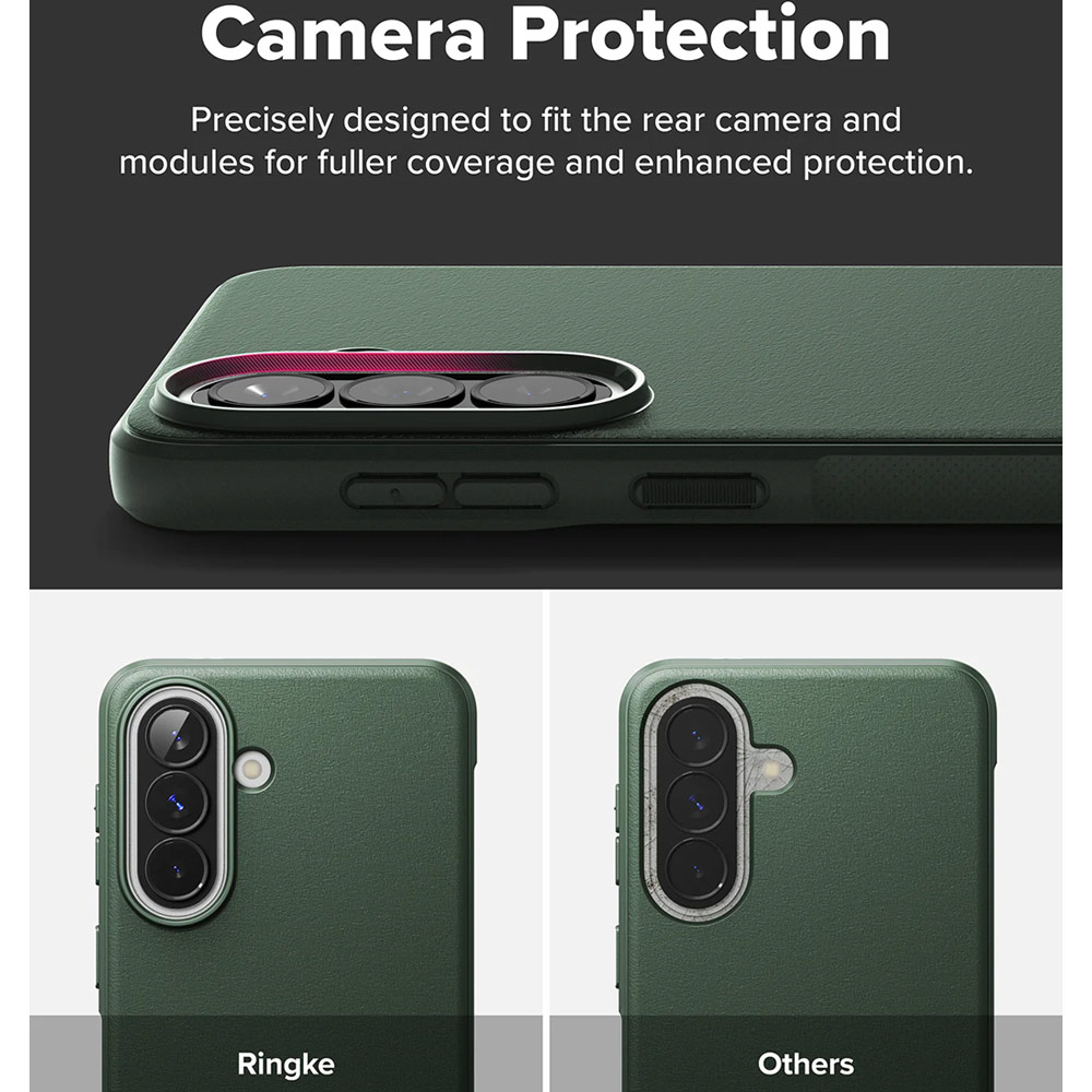 Picture of Samsung Galaxy A57 Case | Ringke Onyx Slim TPU Protection Case for Samsung Galaxy A57 (Dark Green)