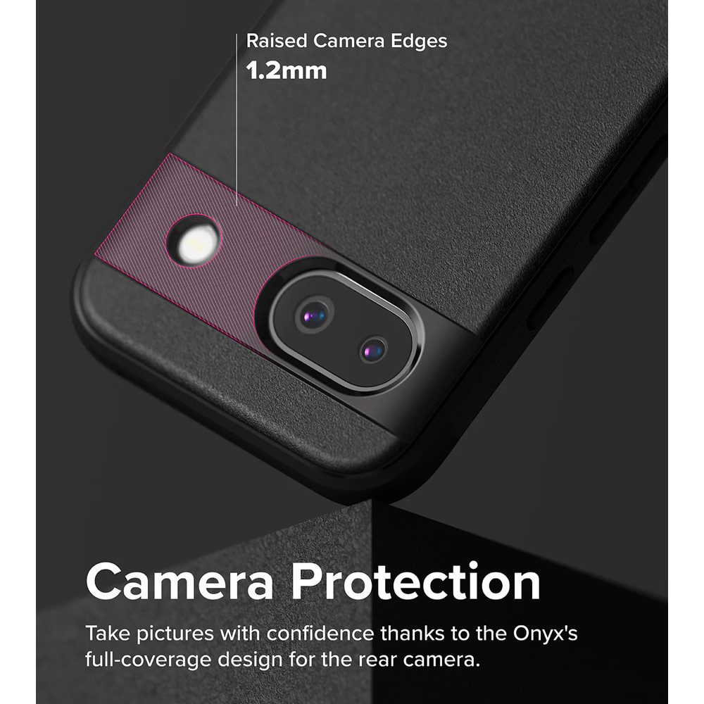 Picture of Google Pixel 8a Case | Ringke Onyx Heavy Duty Drop Drop Protection Case for Google Pixel 8a (Black)