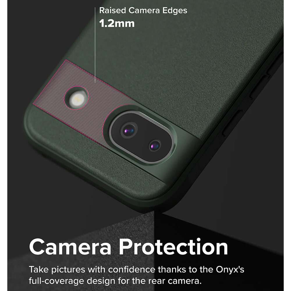 Picture of Google Pixel 8a Case | Ringke Onyx Heavy Duty Drop Drop Protection Case for Google Pixel 8a (Green)