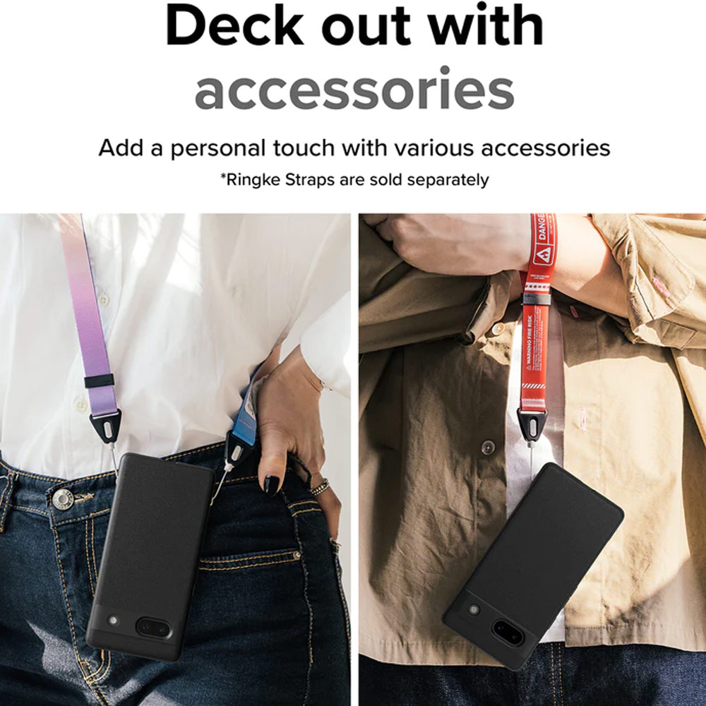 Picture of Google Pixel 7a  | Ringke Onyx Slim and Lightweight TPU  Drop Protection for Google Pixel 7a (Black)