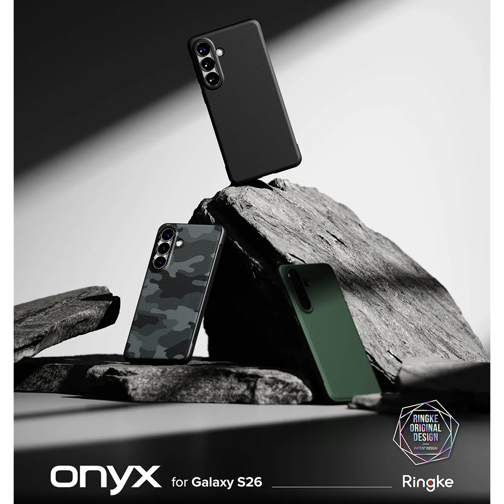 Picture of Samsung Galaxy S26 Case | Ringke Onyx Slim TPU Protection Case for Samsung Galaxy S26 (Camo Black)