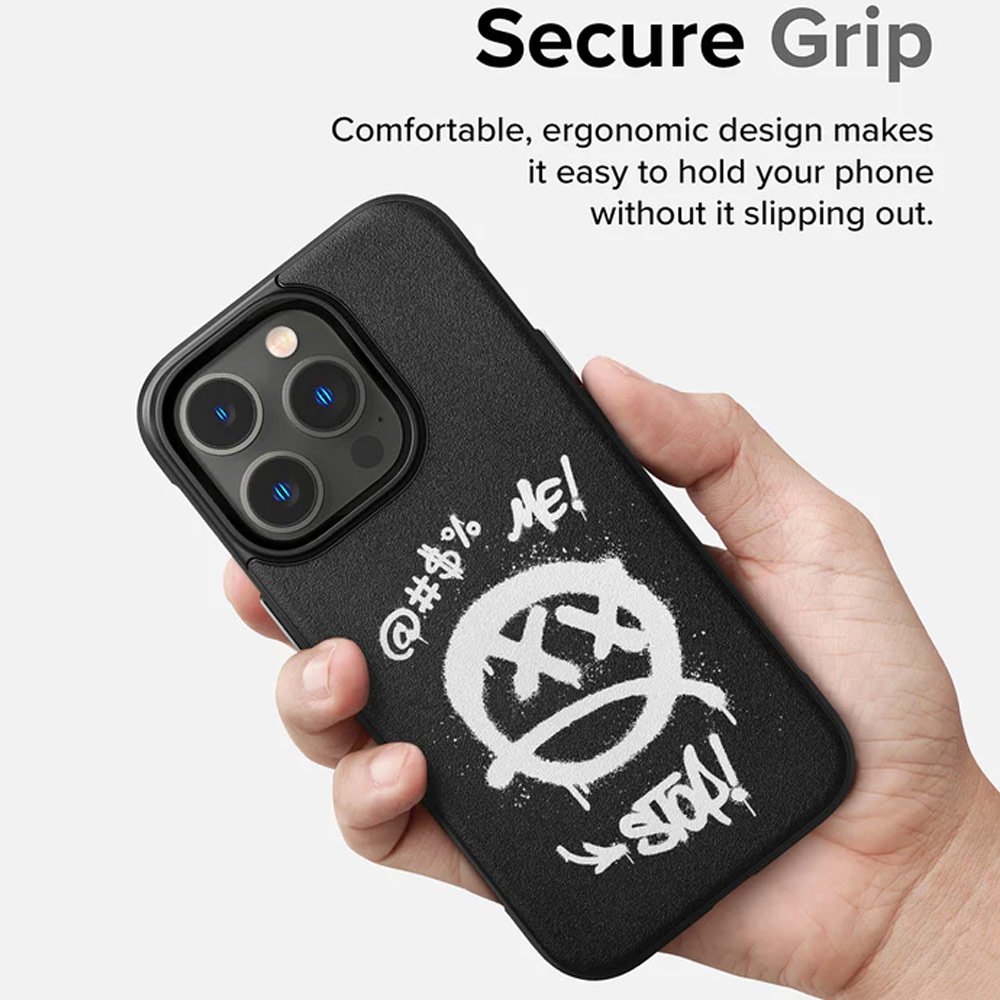 Picture of Apple iPhone 14 Pro 6.1 Case | Ringke Onyx Design Tough Heavy Duty Protection Case for Apple iPhone 14 Pro 6.1 (Grafitti)