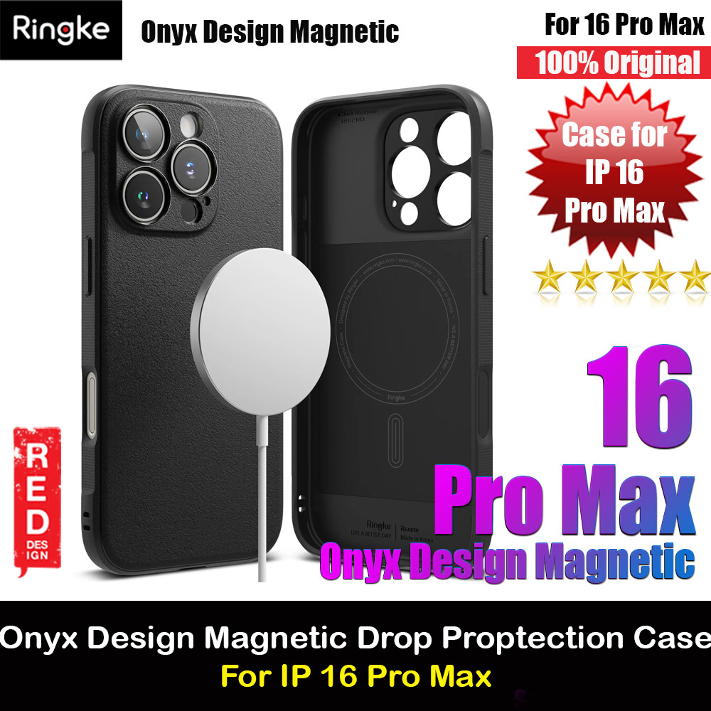 Picture of Ringke Onyx Magnetic Tough Heavy Duty Slim Light Drop Protection Case for Apple iPhone 16 Pro Max 6.9 (Black) Apple iPhone 16 Pro Max 6.9- Apple iPhone 16 Pro Max 6.9 Cases, Apple iPhone 16 Pro Max 6.9 Covers, iPad Cases and a wide selection of Apple iPhone 16 Pro Max 6.9 Accessories in Malaysia, Sabah, Sarawak and Singapore 