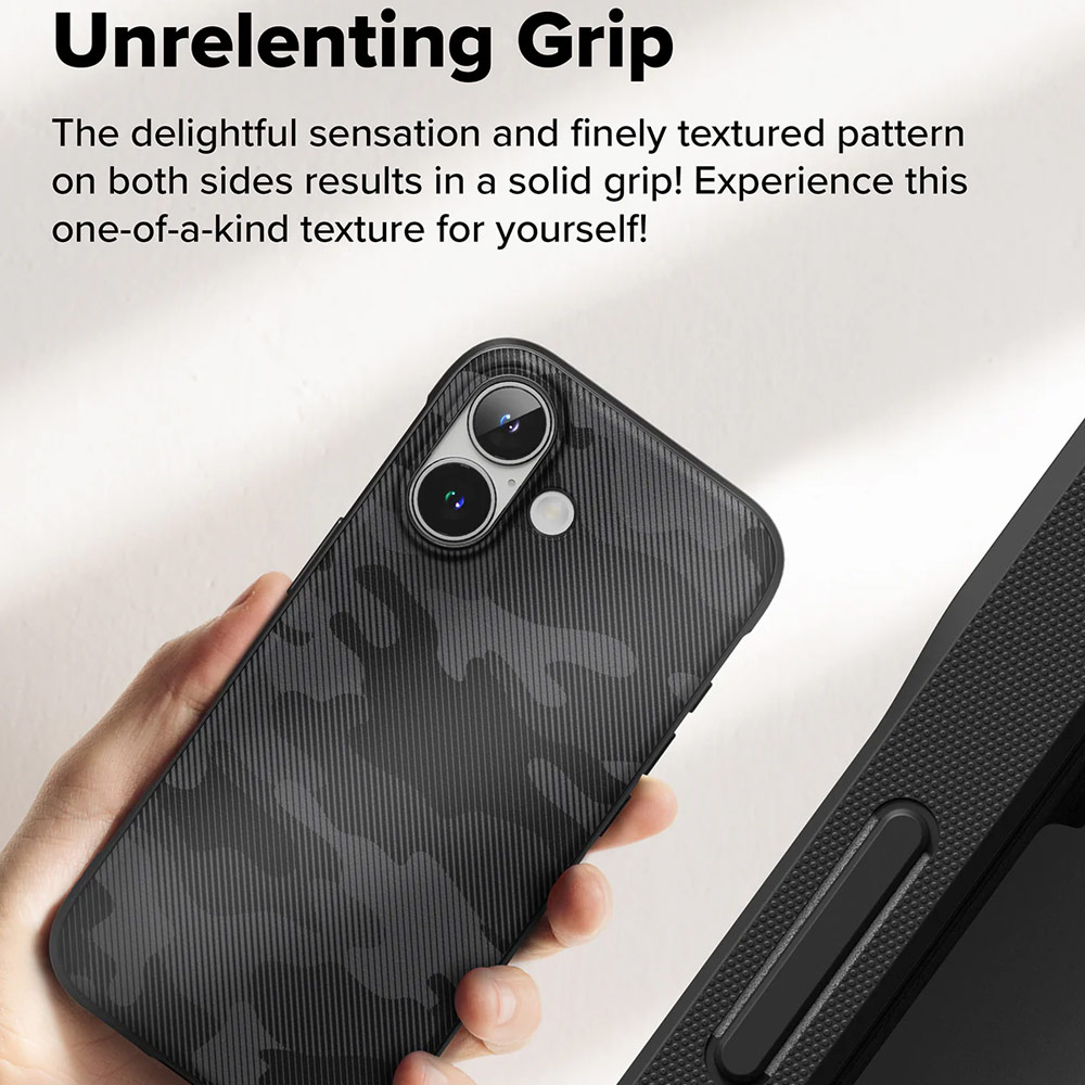 Picture of Apple iPhone 16 Plus 6.7 Case | Ringke Onyx Design Tough Heavy Duty Slim Light Drop Protection Case for Apple iPhone 16 Plus 6.7 (Camo Black)