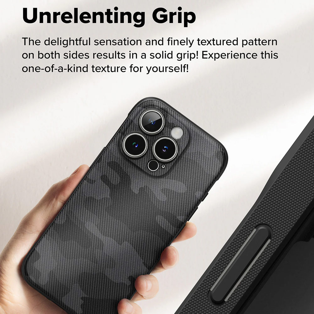 Picture of Apple iPhone 16 Pro 6.3 Case | Ringke Onyx Design Tough Heavy Duty Slim Light Drop Protection Case for Apple iPhone 16 Pro 6.3 (Camo Black)