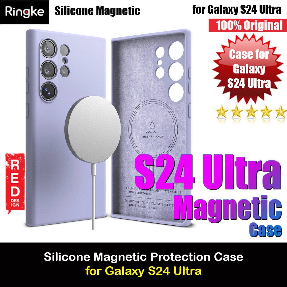 Picture of Ringke Soft Liquid Silicone Case with Magnetic Ring Protection Case for Samsung Galaxy S24 Ultra (Lavender) Samsung Galaxy S24 Ultra- Samsung Galaxy S24 Ultra Cases, Samsung Galaxy S24 Ultra Covers, iPad Cases and a wide selection of Samsung Galaxy S24 Ultra Accessories in Malaysia, Sabah, Sarawak and Singapore 