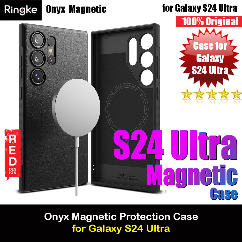 Picture of Ringke Onyx Magnetic Heavy Duty Protection Case for Samsung Galaxy S24 Ultra (Black) Samsung Galaxy S24 Ultra- Samsung Galaxy S24 Ultra Cases, Samsung Galaxy S24 Ultra Covers, iPad Cases and a wide selection of Samsung Galaxy S24 Ultra Accessories in Malaysia, Sabah, Sarawak and Singapore 