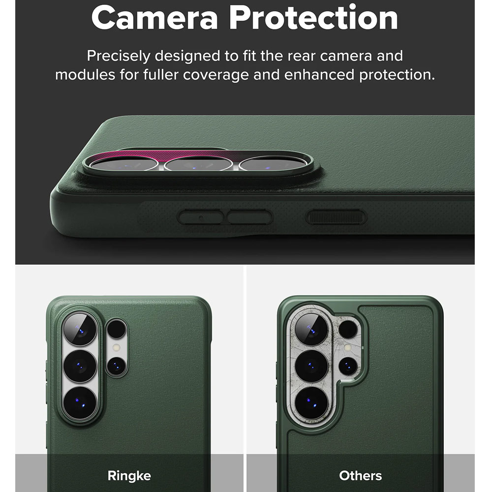 Picture of Samsung Galaxy S26 Ultra Case | Ringke Onyx Slim TPU Protection Case for Samsung Galaxy S26 Ultra (Dark Green)