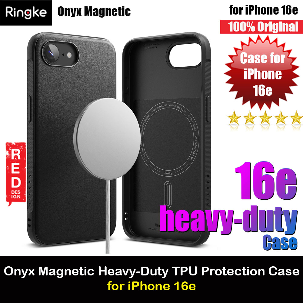 Picture of Ringke Onyx Magnetic Heavy Duty TPU Drop Protection Case for iPhone 16e (Black) Apple iPhone 16e- Apple iPhone 16e Cases, Apple iPhone 16e Covers, iPad Cases and a wide selection of Apple iPhone 16e Accessories in Malaysia, Sabah, Sarawak and Singapore 