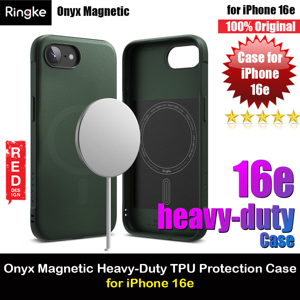 Picture of Ringke Onyx Magnetic Heavy Duty TPU Drop Protection Case for iPhone 16e (Dark Green) Apple iPhone 16e- Apple iPhone 16e Cases, Apple iPhone 16e Covers, iPad Cases and a wide selection of Apple iPhone 16e Accessories in Malaysia, Sabah, Sarawak and Singapore 