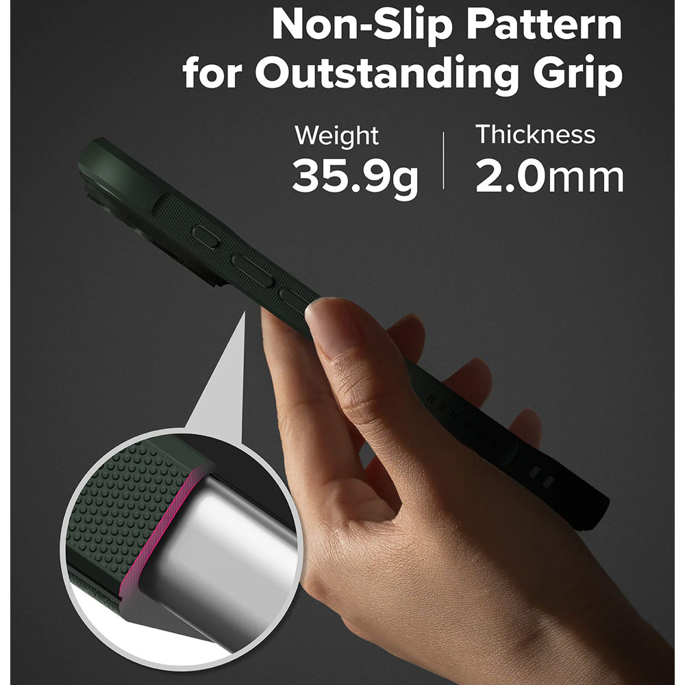 Picture of Apple iPhone 17 Pro Max 6.9 Case | Ringke Onyx Magnetic TPU Anti Finger Print Anti Slip Drop Protection Case for iPhone 17 Pro Max 6.9 (Dark Green)