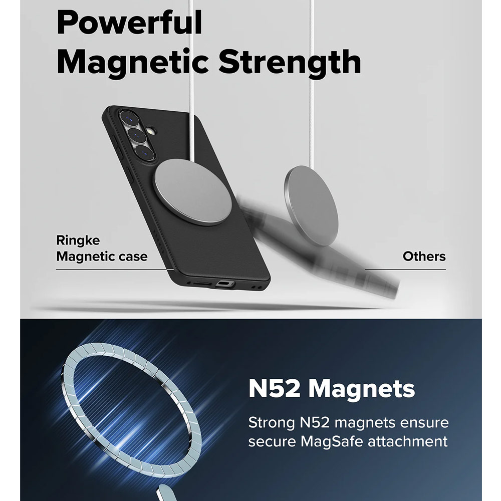 Picture of Samsung Galaxy S26 Case | Ringke Onyx Magnetic Slim TPU Protection Case for Samsung Galaxy S26 (Black)