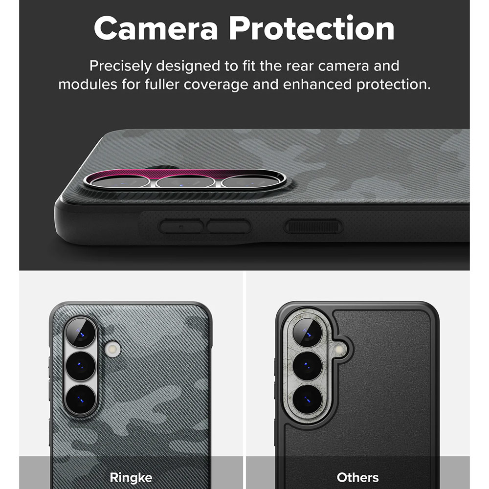 Picture of Samsung Galaxy S26 Case | Ringke Onyx Magnetic Slim TPU Protection Case for Samsung Galaxy S26 (Camo Black)