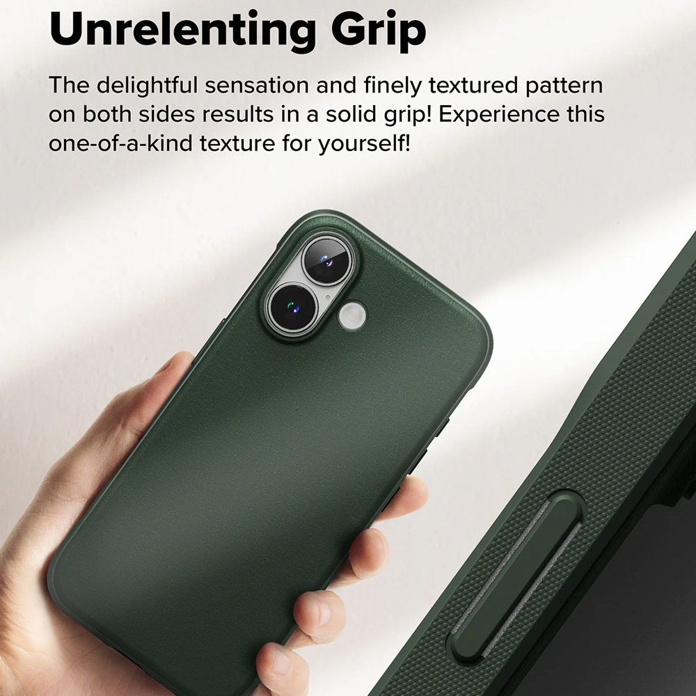 Picture of Apple iPhone 16 6.1 Case | Ringke Onyx Magnetic Tough Heavy Duty Slim Light Drop Protection Case for Apple iPhone 16 6.1 (Dark Green)