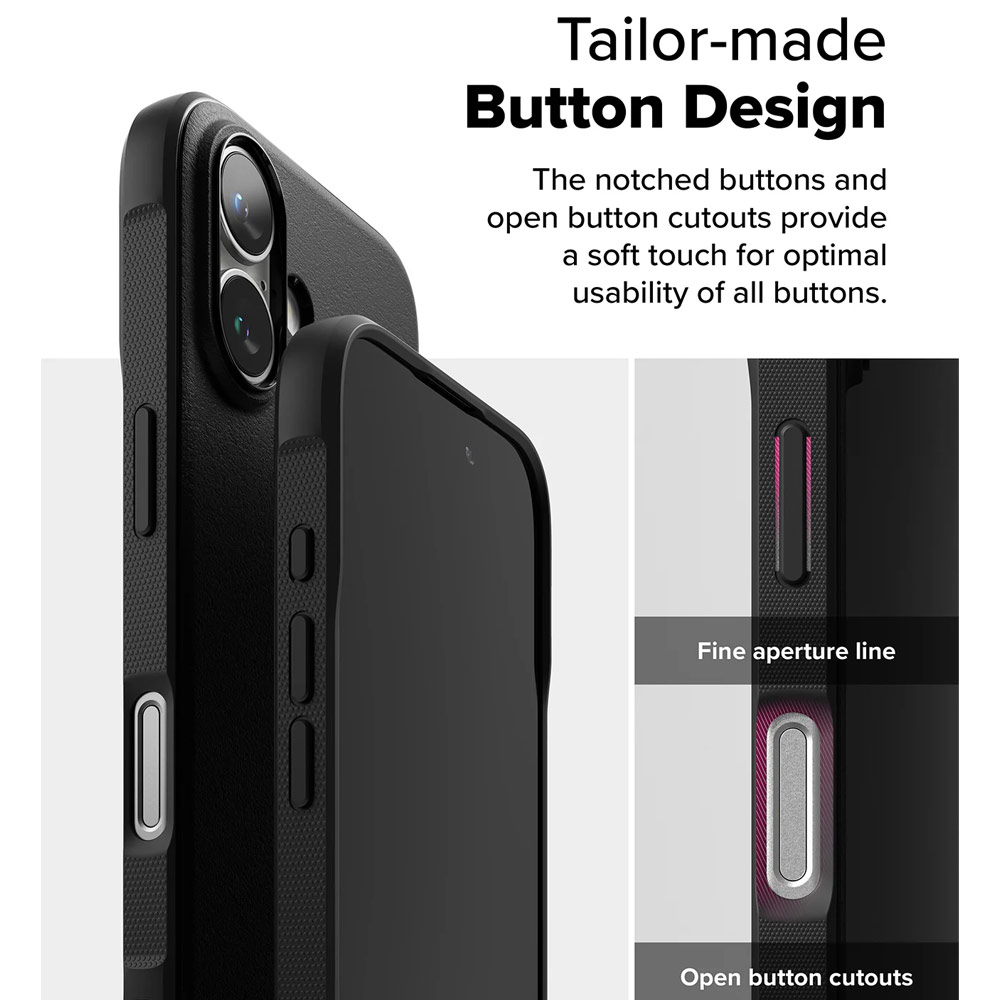 Picture of Apple iPhone 16 Plus 6.7 Case | Ringke Onyx Magnetic Tough Heavy Duty Slim Light Drop Protection Case for Apple iPhone 16 Plus 6.7 (Black)