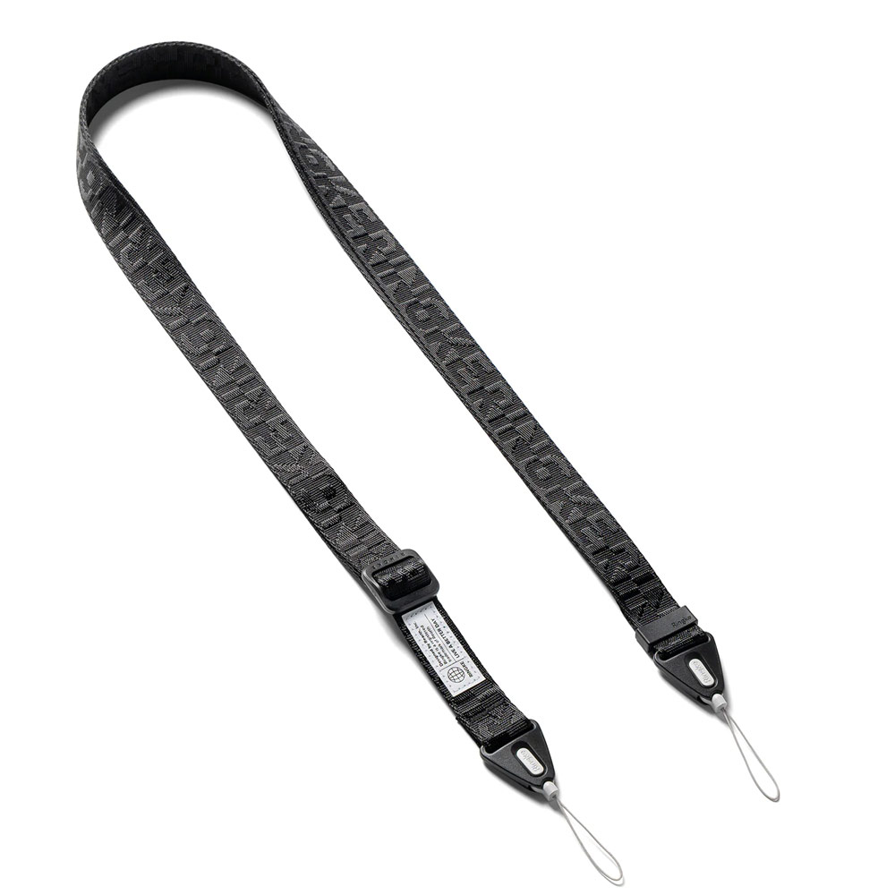 Picture of Ringke High density polyester Shoulder Strap for Perfect for daily use traveling hiking smartphone Portable Handheld Fan Strap (Lettering Black 3)