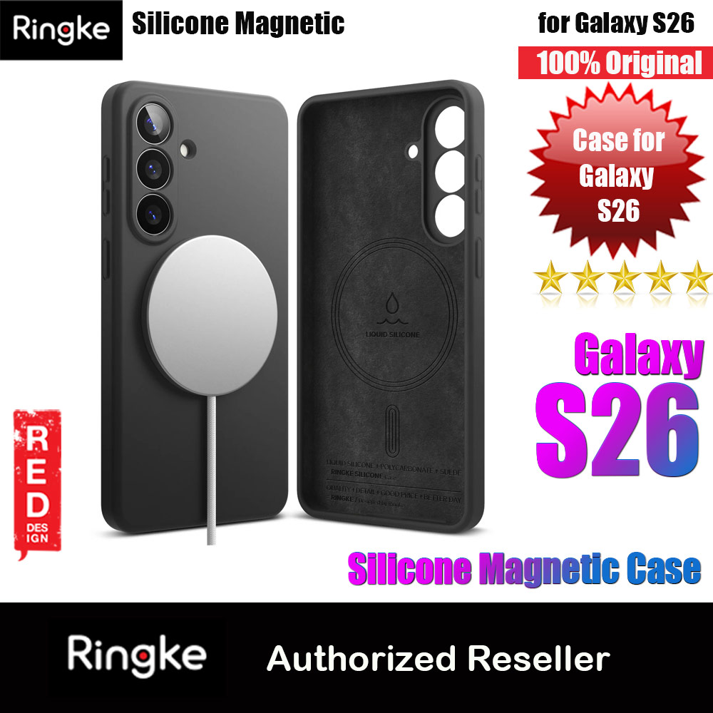 Picture of Ringke Silicone Magnetic Soft Protection Case for Samsung Galaxy S26 (Black) Samsung Galaxy S26- Samsung Galaxy S26 Cases, Samsung Galaxy S26 Covers, iPad Cases and a wide selection of Samsung Galaxy S26 Accessories in Malaysia, Sabah, Sarawak and Singapore 