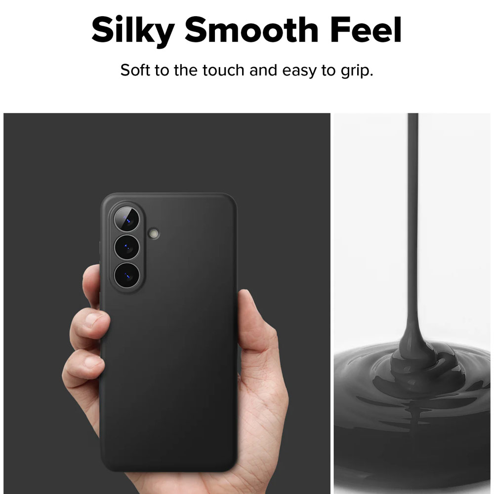 Picture of Samsung Galaxy S26 Plus Case | Ringke Silicone Magnetic Soft Protection Case for Samsung Galaxy S26 Plus (Black)