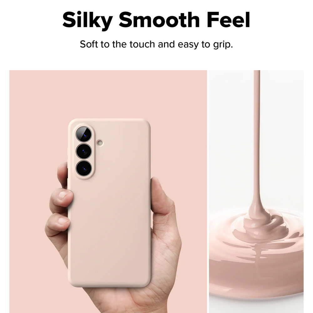 Picture of Samsung Galaxy S26 Case | Ringke Silicone Magnetic Soft Protection Case for Samsung Galaxy S26 (Pink Sand)