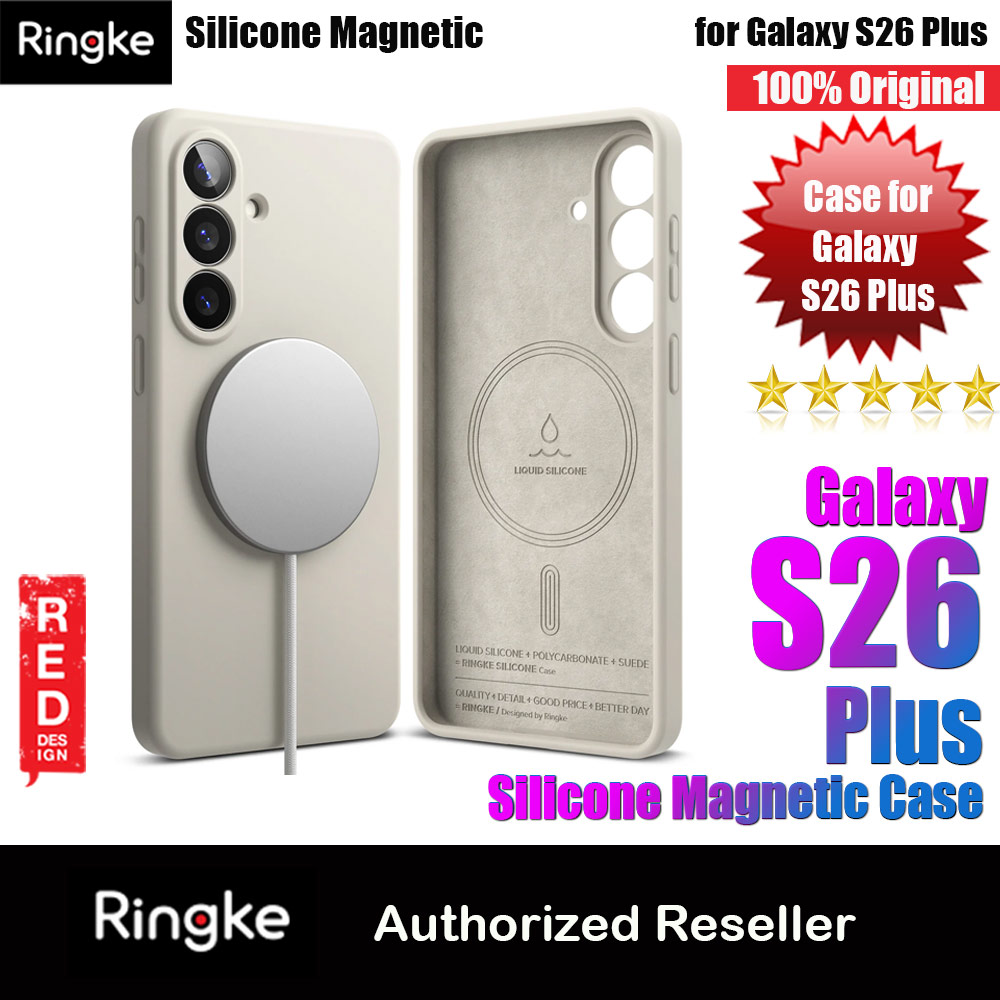 Picture of Ringke Silicone Magnetic Soft Protection Case for Samsung Galaxy S26 Plus (Stone) Samsung Galaxy S26 Plus- Samsung Galaxy S26 Plus Cases, Samsung Galaxy S26 Plus Covers, iPad Cases and a wide selection of Samsung Galaxy S26 Plus Accessories in Malaysia, Sabah, Sarawak and Singapore 