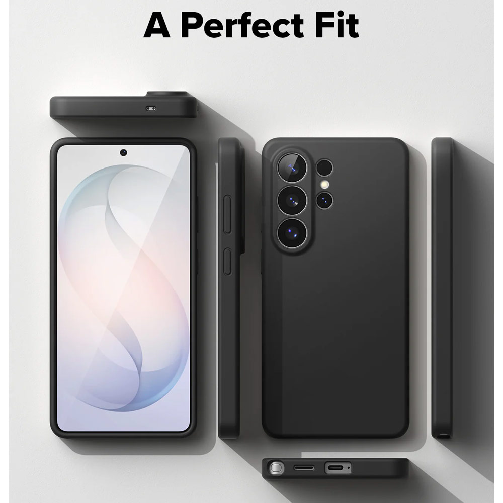 Picture of Samsung Galaxy S26 Case | Ringke Silicone Magnetic Soft Protection Case for Samsung Galaxy S26 (Black)