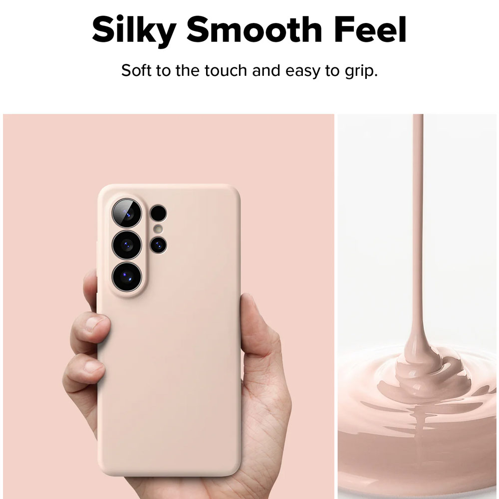 Picture of Samsung Galaxy S26 Ultra Case | Ringke Silicone Magnetic Soft Protection Case for Samsung Galaxy S26 Ultra (Pink Sand)