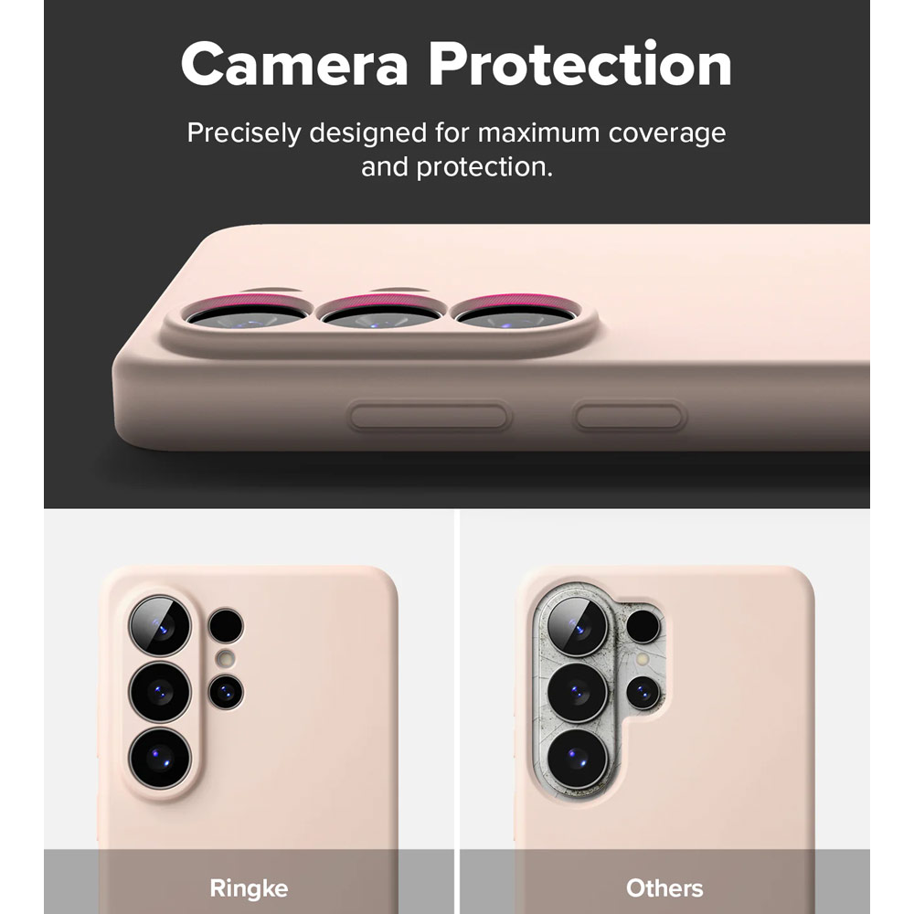 Picture of Samsung Galaxy S26 Ultra Case | Ringke Silicone Magnetic Soft Protection Case for Samsung Galaxy S26 Ultra (Pink Sand)