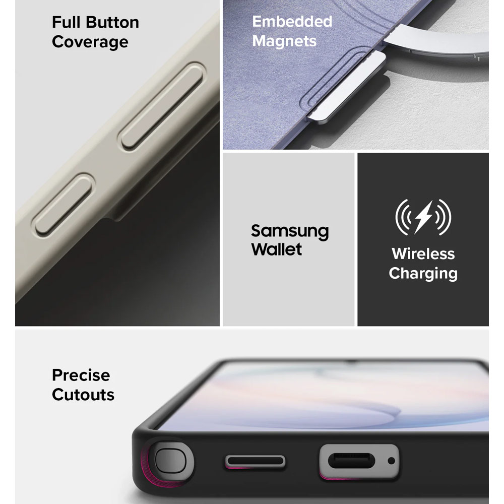 Picture of Samsung Galaxy S26 Ultra Case | Ringke Silicone Magnetic Soft Protection Case for Samsung Galaxy S26 Ultra (Lavender)