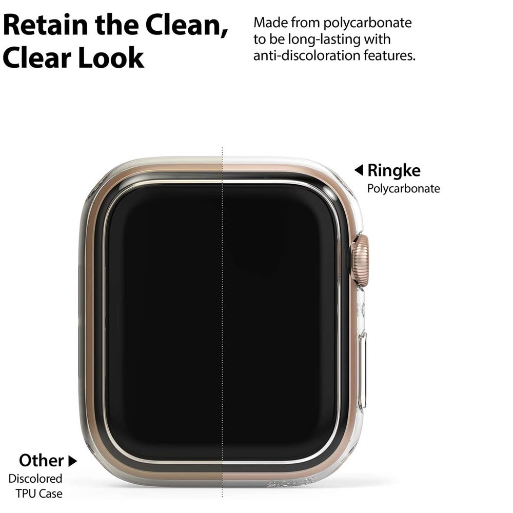Picture of Apple Watch 40mm Case | Ringke Slim Perfect Fit Case for Apple Watch Series 4 5 6 SE 40mm  (2 PACK with Clear)