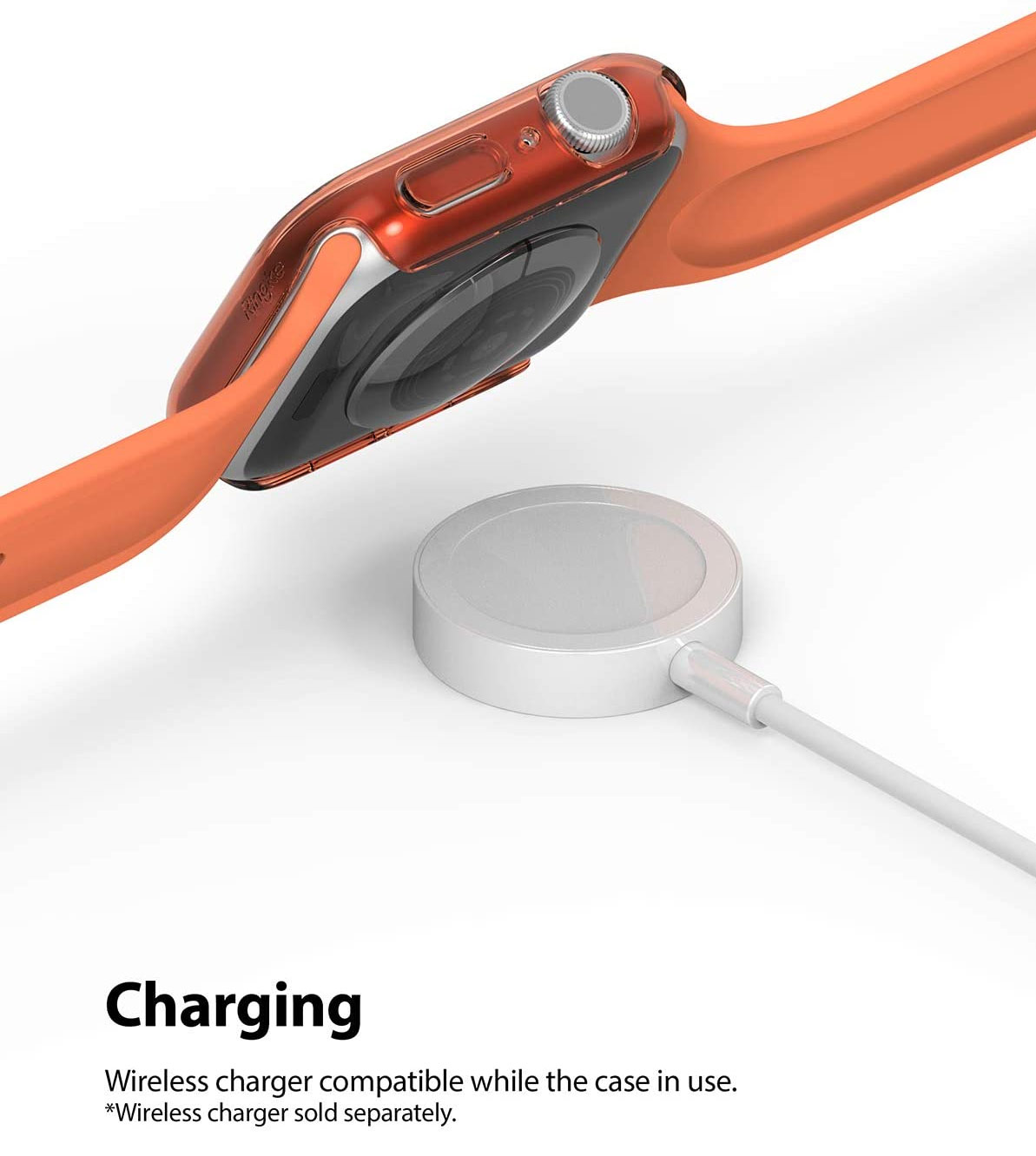 Picture of Apple Watch 40mm Case | Ringke Slim Perfect Fit Case for Apple Watch Series 4 5 6 SE 40mm  (2 PACK with Clear and Cloral)