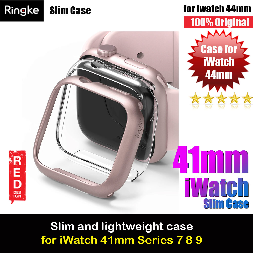 Picture of Ringke Slim Perfect Fit Case for Apple Watch Series 7 8 9 41mm  (2 PACK Clear and Pink) Apple Watch 41mm- Apple Watch 41mm Cases, Apple Watch 41mm Covers, iPad Cases and a wide selection of Apple Watch 41mm Accessories in Malaysia, Sabah, Sarawak and Singapore 