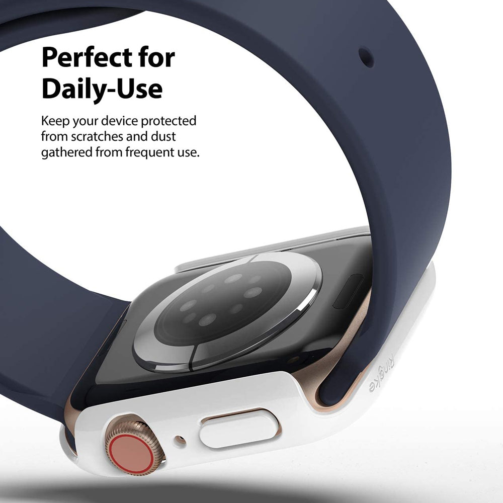 Picture of Apple Watch 40mm Case | Ringke Slim Perfect Fit Case for Apple Watch Series 4 5 6 SE 40mm  (2 PACK with Clear and Chrome Rose Gold)