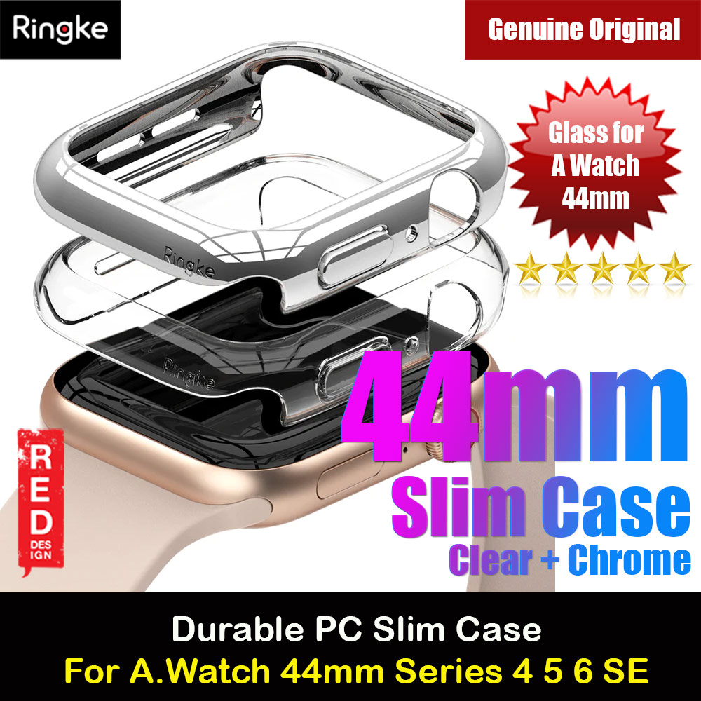 Picture of Ringke Slim Perfect Fit Case for Apple Watch Series 4 5 6 SE 44mm  (2 PACK with Clear and Chrome) iPhone Cases - iPhone 5S Cases Malaysia, iPhone SE Cases Malaysia,iPhone 7 Plus Cases Malaysia, iPad Mini Cases Malaysia,Galaxy S8 Plus Case Malaysia, New iPad Air, iPad Pro Cases and a wide selection of Accessories in Malaysia, Sabah, Sarawak and Singapore. 