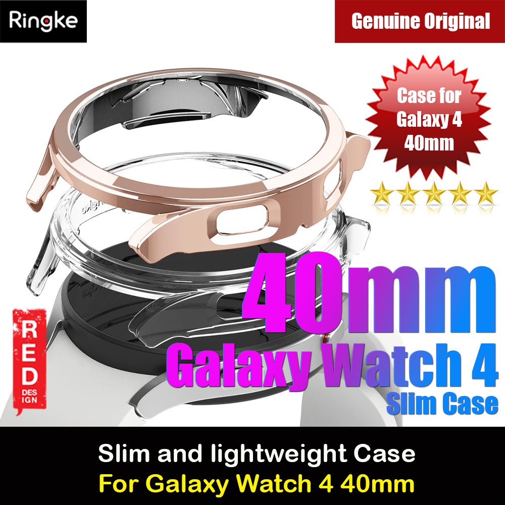 Picture of Ringke Slim and lightweight Durable Case for Galaxy Watch 4 40mm Case (Clear and Chrome Rose Gold) Samsung Galaxy Watch 4 40mm- Samsung Galaxy Watch 4 40mm Cases, Samsung Galaxy Watch 4 40mm Covers, iPad Cases and a wide selection of Samsung Galaxy Watch 4 40mm Accessories in Malaysia, Sabah, Sarawak and Singapore 