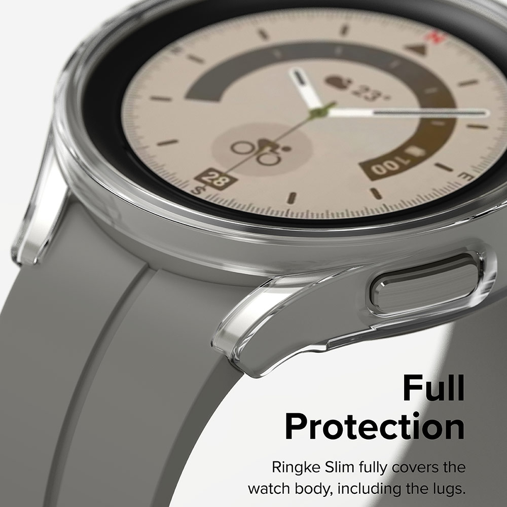 Picture of Samsung Galaxy Watch 5 Pro 45mm Case | Ringke Slim Case Durable PC Protection Case for Samsung Galaxy Watch 5 Pro Series 45mm (Clear)