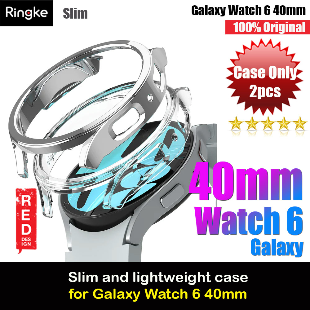 Picture of Ringke Slim Case Durable Protection PC Case for Samsung Galaxy Watch 6 Series 40mm (Clear and Chrome) Samsung Galaxy Watch 6 40mm- Samsung Galaxy Watch 6 40mm Cases, Samsung Galaxy Watch 6 40mm Covers, iPad Cases and a wide selection of Samsung Galaxy Watch 6 40mm Accessories in Malaysia, Sabah, Sarawak and Singapore 