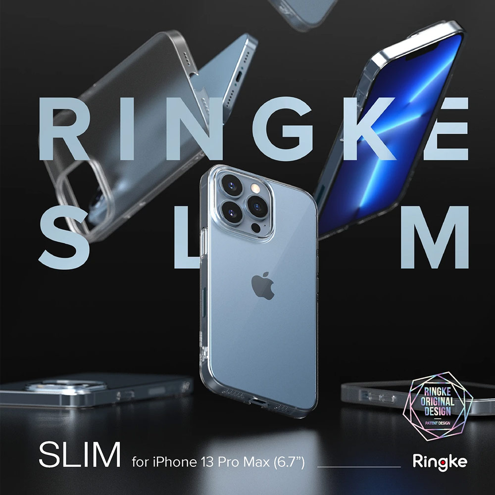 Picture of Apple iPhone 13 6.1 Case | Ringke Slim Protection Anti Yellowing Crystal Clear Case for Apple iPhone 13 6.1 (Clear)