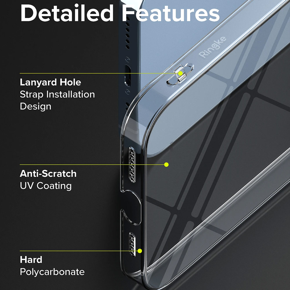 Picture of Apple iPhone 13 6.1 Case | Ringke Slim Protection Anti Yellowing Crystal Clear Case for Apple iPhone 13 6.1 (Clear)