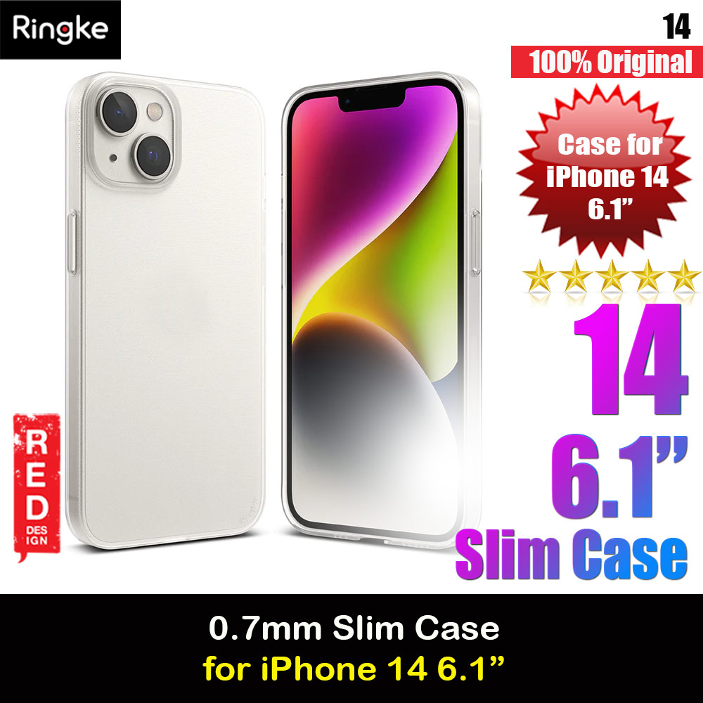 Picture of Ringke Slim Protection Anti Yellowing Crystal Clear Case for Apple iPhone 14 6.1 (Matte) Apple iPhone 14 6.1- Apple iPhone 14 6.1 Cases, Apple iPhone 14 6.1 Covers, iPad Cases and a wide selection of Apple iPhone 14 6.1 Accessories in Malaysia, Sabah, Sarawak and Singapore 