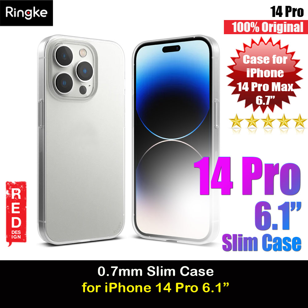 Picture of Ringke Slim Protection Anti Yellowing Crystal Clear Case for Apple iPhone 14 Pro 6.1 (Matte) Apple iPhone 14 Pro 6.1- Apple iPhone 14 Pro 6.1 Cases, Apple iPhone 14 Pro 6.1 Covers, iPad Cases and a wide selection of Apple iPhone 14 Pro 6.1 Accessories in Malaysia, Sabah, Sarawak and Singapore 