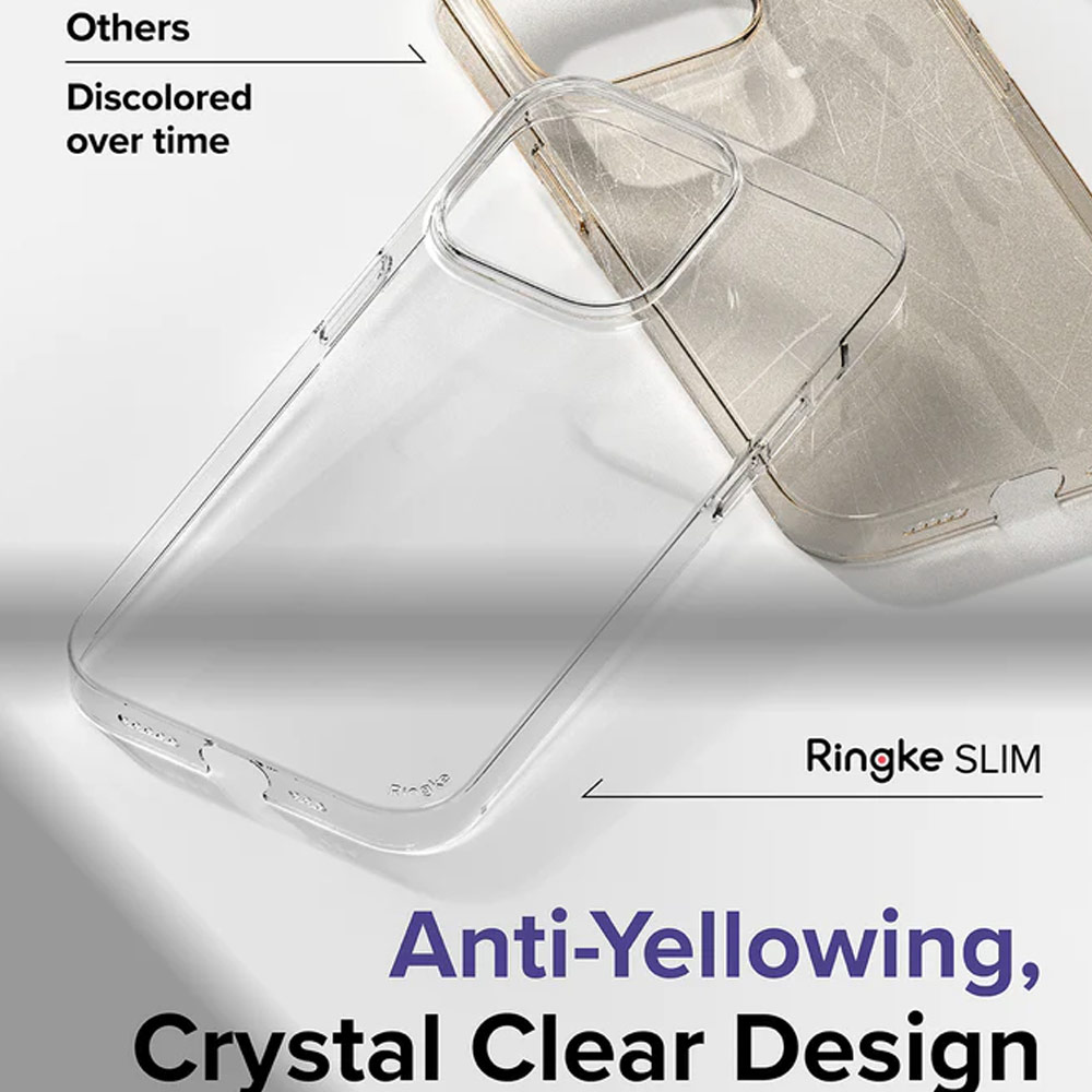 Picture of Apple iPhone 14 Pro 6.1 Case | Ringke Slim Protection Anti Yellowing Crystal Clear Case for Apple iPhone 14 Pro 6.1 (Matte)