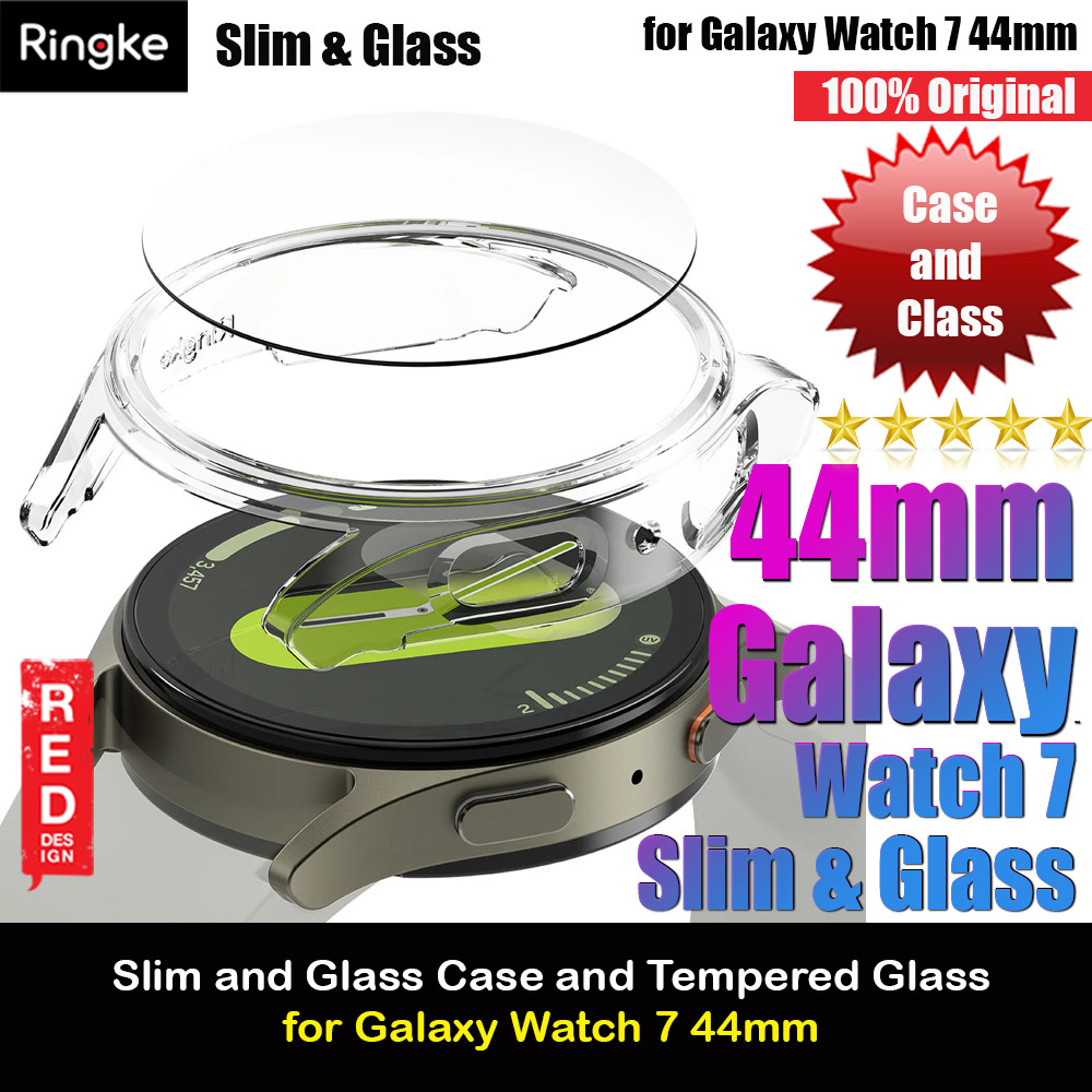 Picture of Ringke Slim Case and Tempered Glass Screen Protector for Samsung Galaxy Watch 7 44mm (Clear) Samsung Galaxy Watch 7 44mm- Samsung Galaxy Watch 7 44mm Cases, Samsung Galaxy Watch 7 44mm Covers, iPad Cases and a wide selection of Samsung Galaxy Watch 7 44mm Accessories in Malaysia, Sabah, Sarawak and Singapore 