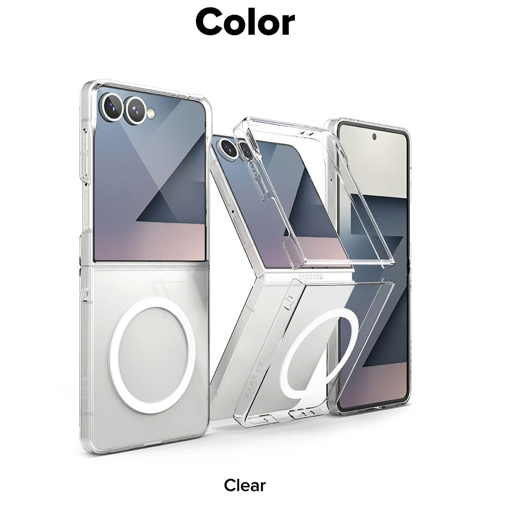 Picture of Samsung Galaxy Z Flip 7 Case | Ringke Slim Magnetic Case for Samsung Galaxy Z Flip 7 (Clear)