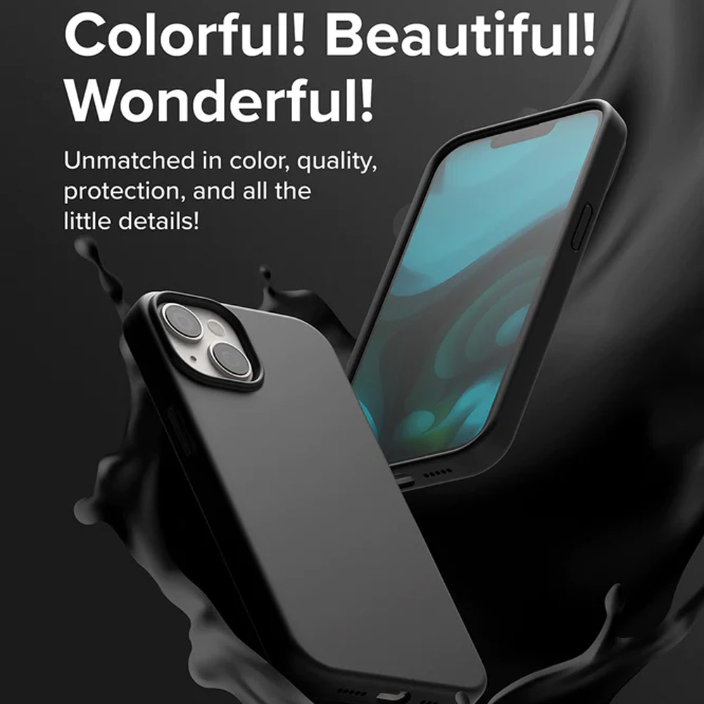 Picture of Apple iPhone 14 Plus 6.7 Case | Ringke Soft Liquid Silicone Protection Case for iPhone 14 Plus 6.7 (Stone)