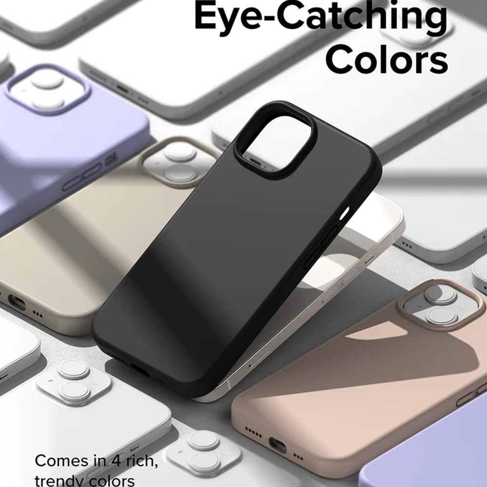 Picture of Apple iPhone 14 Plus 6.7 Case | Ringke Soft Liquid Silicone Protection Case for iPhone 14 Plus 6.7 (Stone)