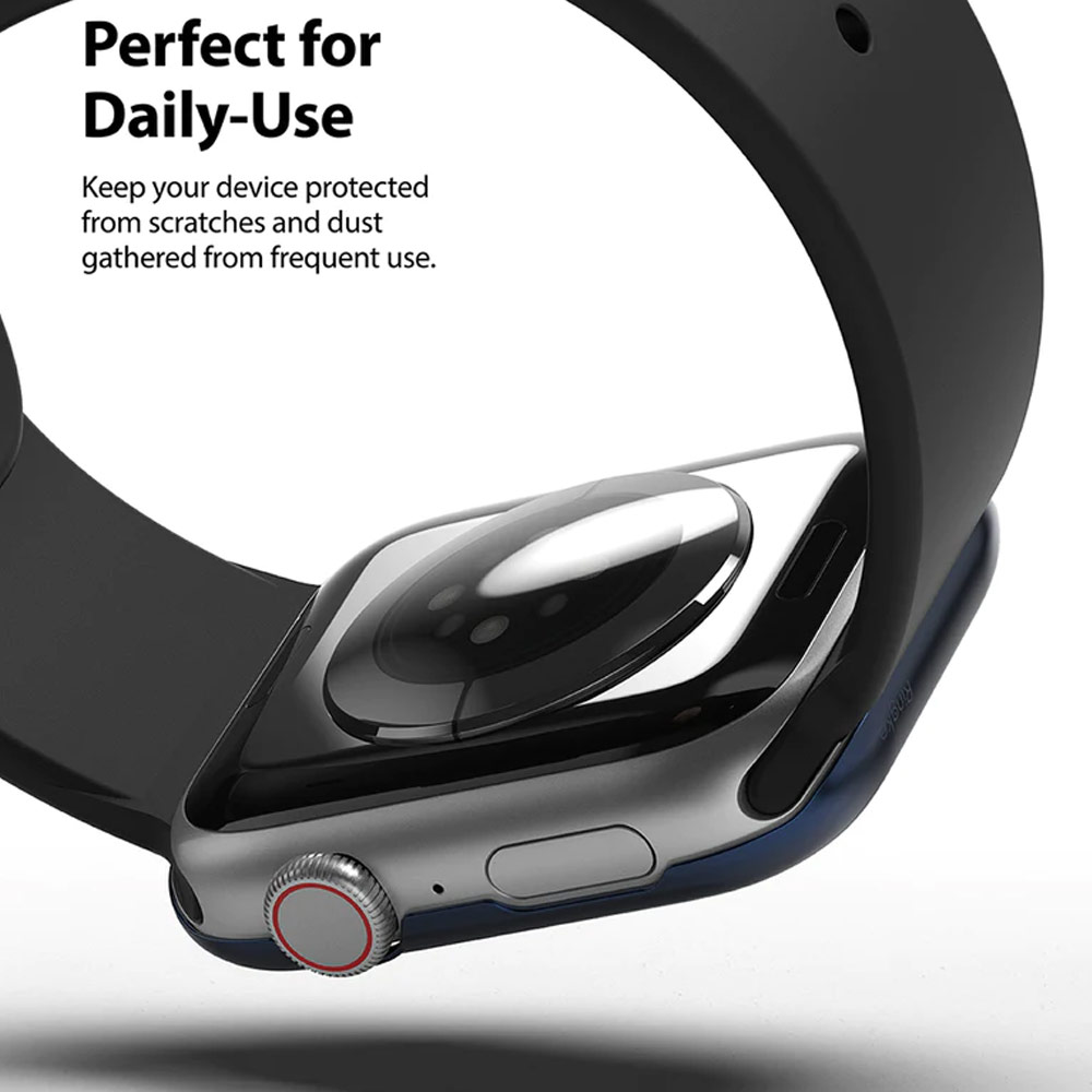 Picture of Apple Watch 40mm | Ringke Adhesive Stainless Steel Bezel Styling for Apple Watch Series 4 5 6 SE 40mm (Deep Blue)