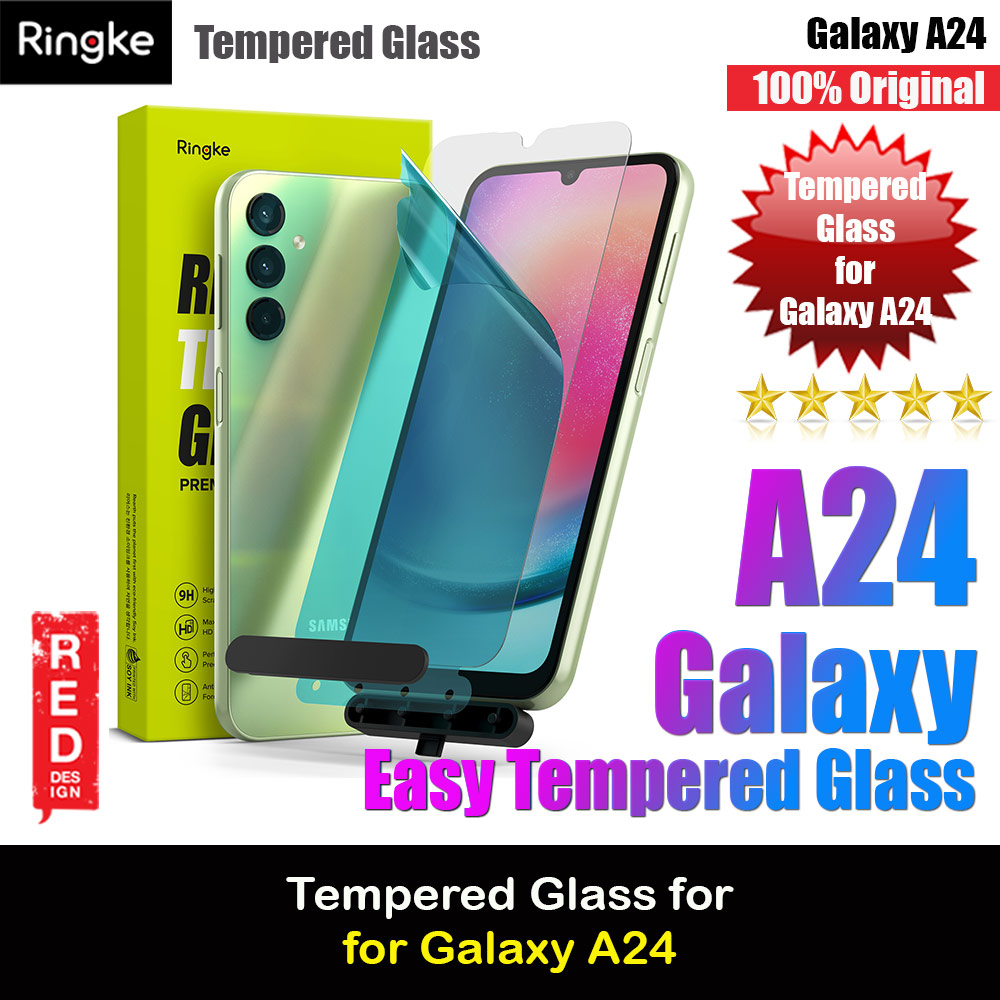 Picture of Ringke Full Adhesive Full Cover Tempered Glass with Easy Installation Helper Tool for Samsung Galaxy A24 (Clear 2pcs) Samsung Galaxy A24- Samsung Galaxy A24 Cases, Samsung Galaxy A24 Covers, iPad Cases and a wide selection of Samsung Galaxy A24 Accessories in Malaysia, Sabah, Sarawak and Singapore 