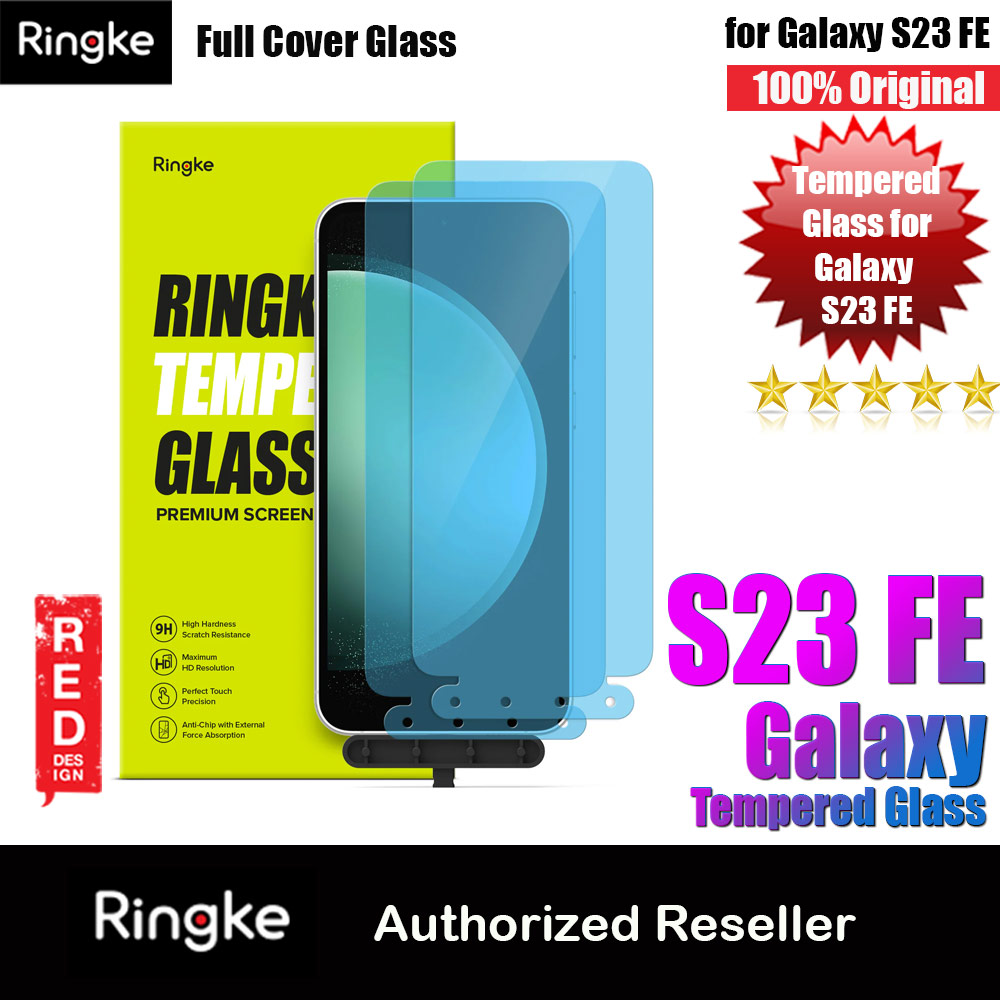 Picture of Ringke Full Cover Glass Tempered Glass Screen Protector with Installation Jig Tool for Samsung Galaxy S23 FE (2pcs) Samsung Galaxy S23 FE- Samsung Galaxy S23 FE Cases, Samsung Galaxy S23 FE Covers, iPad Cases and a wide selection of Samsung Galaxy S23 FE Accessories in Malaysia, Sabah, Sarawak and Singapore 